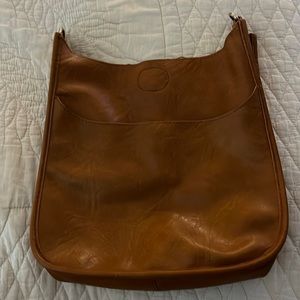 ahdorned tan bag (without strap)